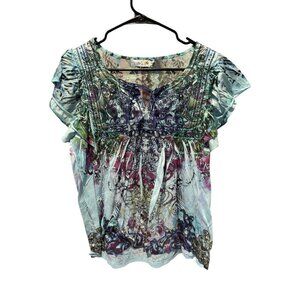 Unity World Wear Women's Blue & Green Top